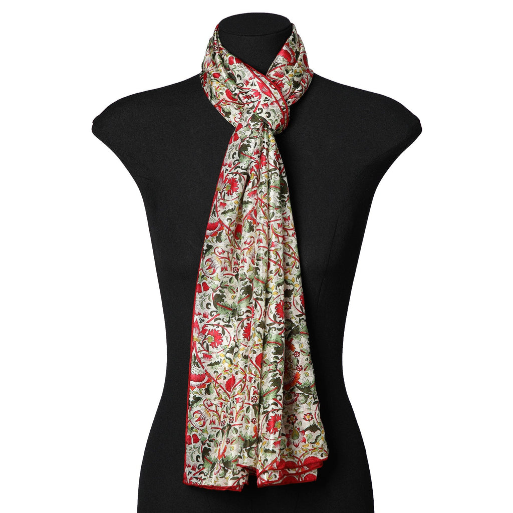 William Morris inspired Silk Scarf - Margaret