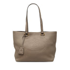 Vitello Daino Canapa Logo Tote