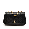 CC Quilted Lambskin Bijoux Chain Curved Full Flap