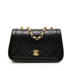 CC Quilted Lambskin Bijoux Chain Curved Full Flap