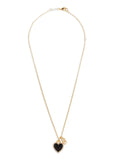 Dolce & Gabbana Heart & Logo Charm Necklace — Gold