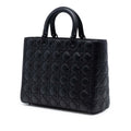 Large Ultra Matte Calfskin Cannage Lady Dior
