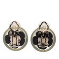 CC Resin Flower Clip On Earrings
