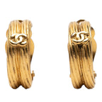 CC Gold Plated Clip On Earrings