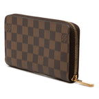 Damier Ebene Zippy Long Wallet