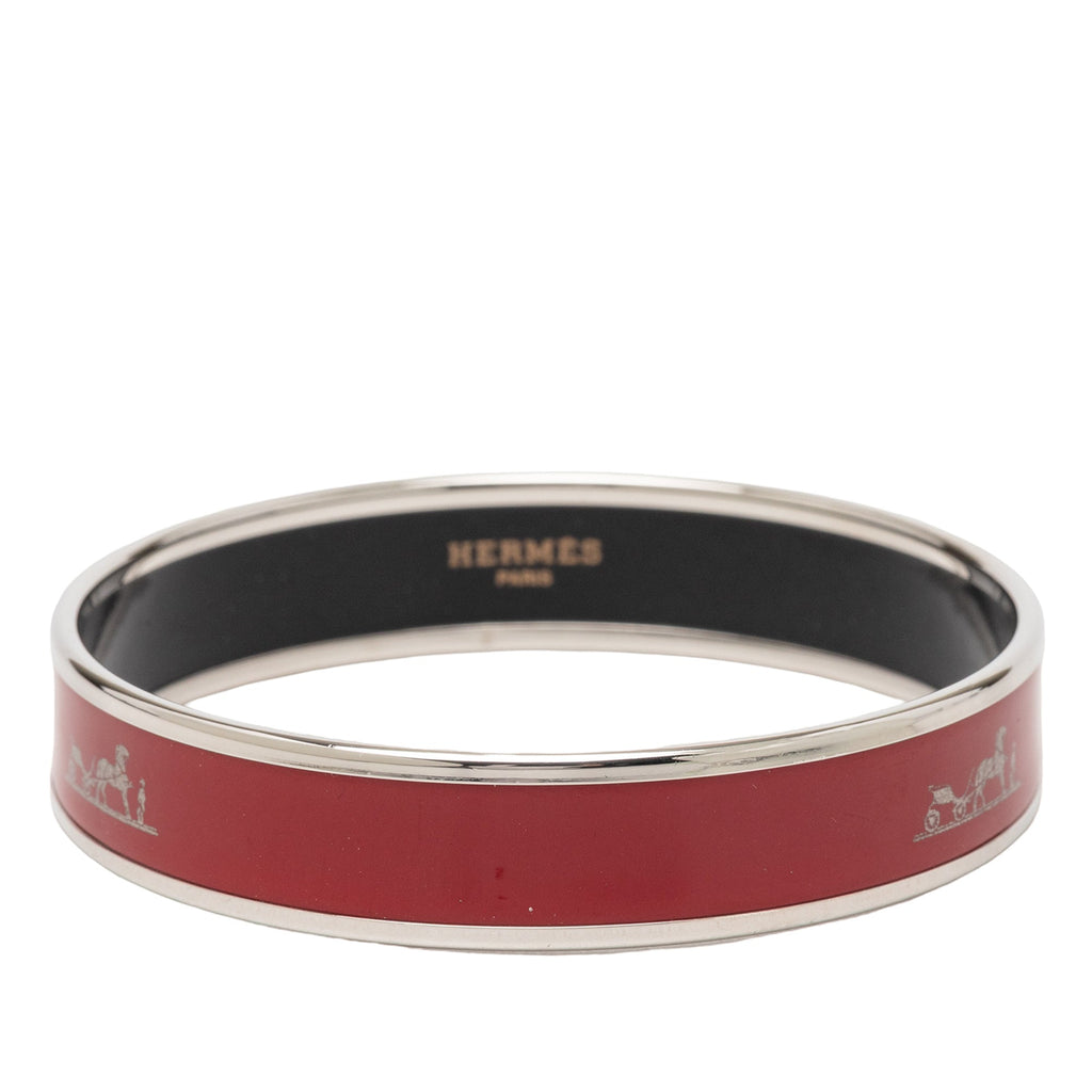 Narrow Caleche Enamel Bangle 62