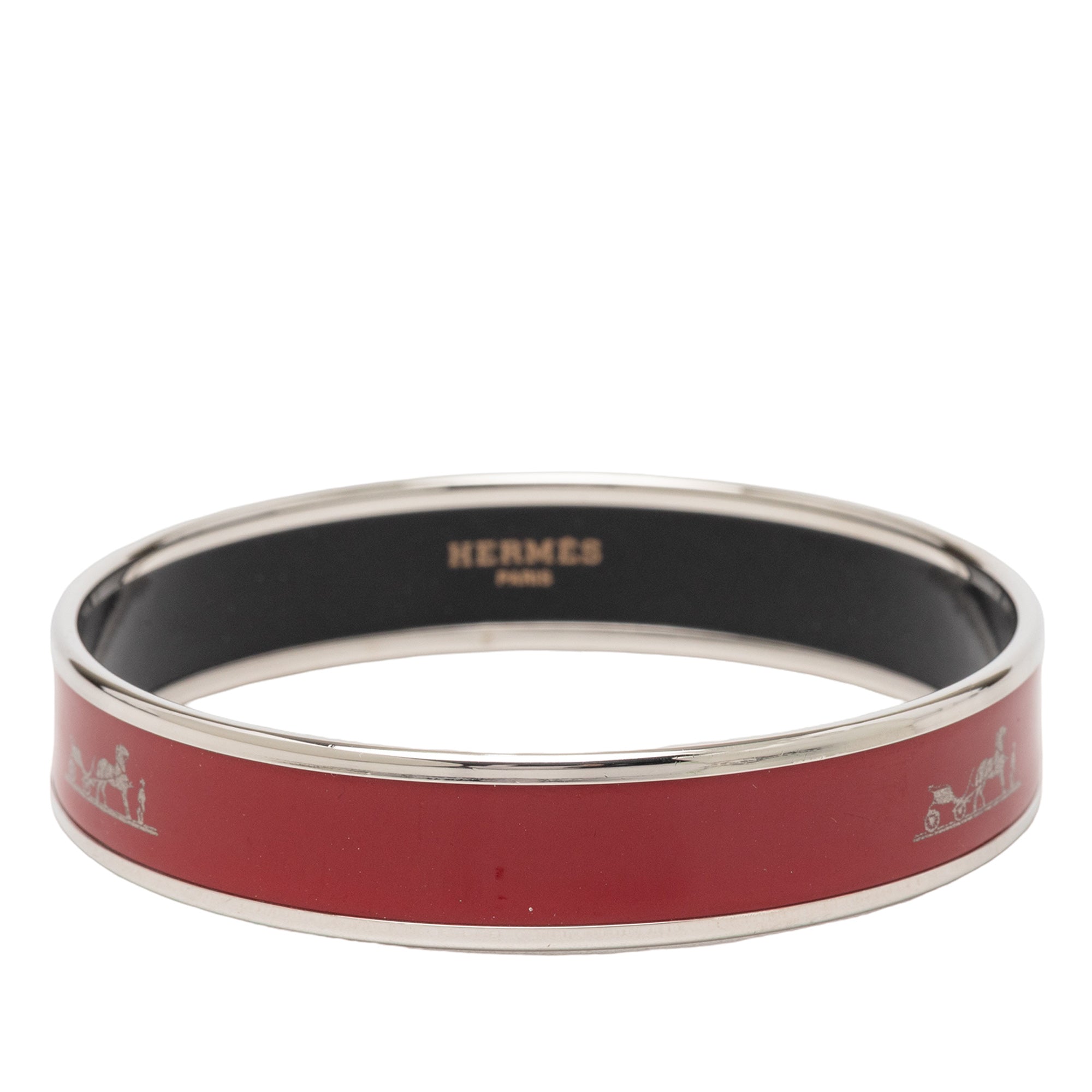 Narrow Caleche Enamel Bangle 62
