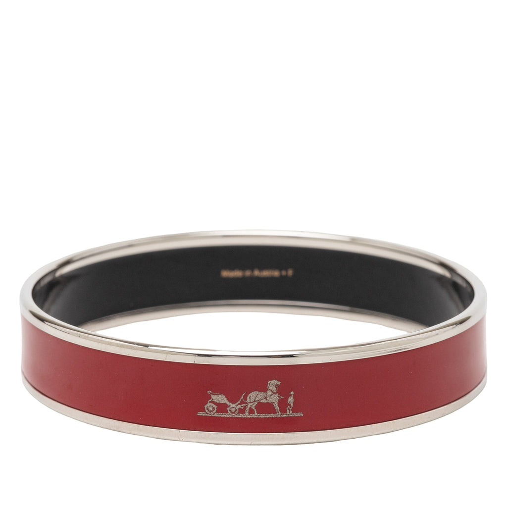 Narrow Caleche Enamel Bangle 62
