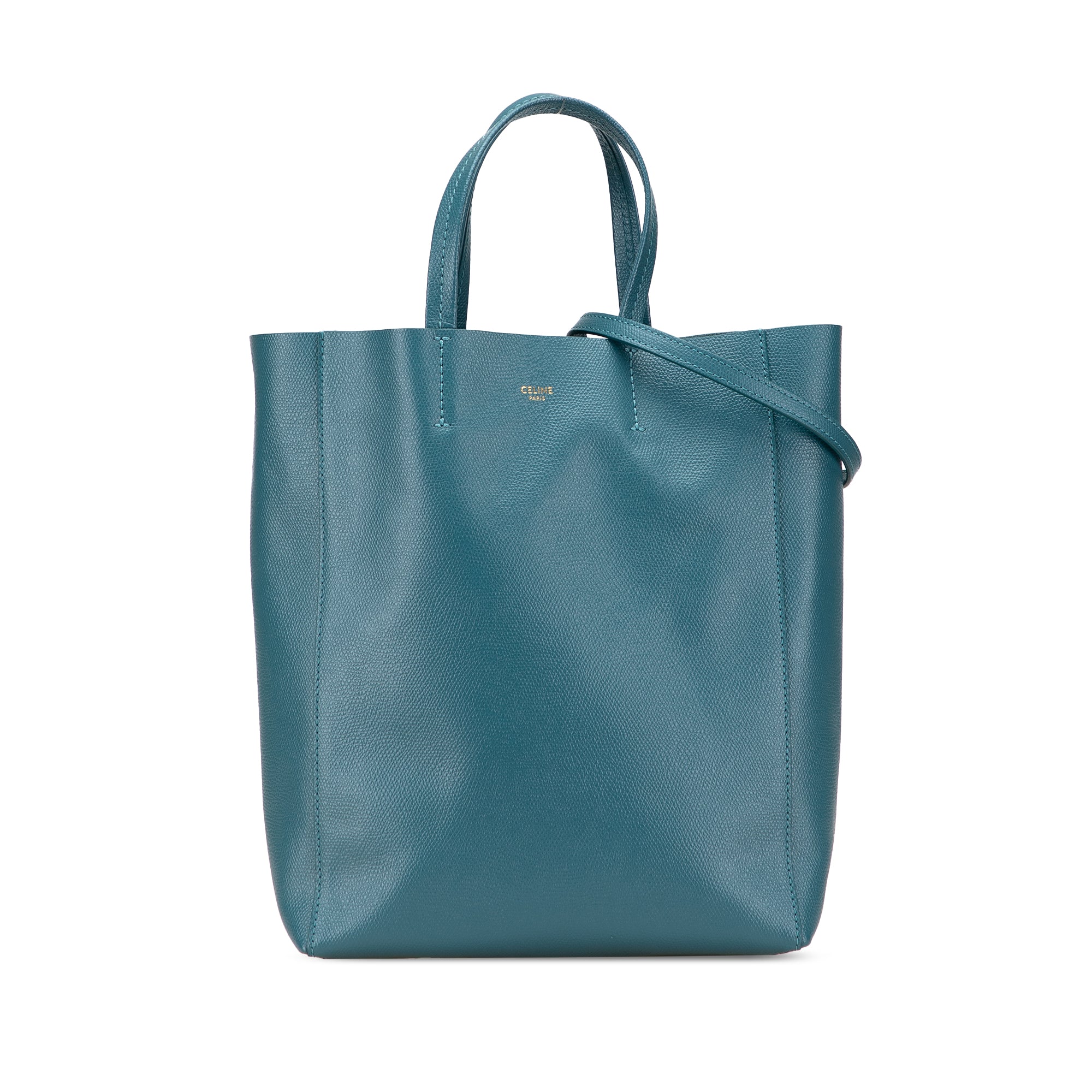 Small Grained Calfskin Vertical Cabas Satchel