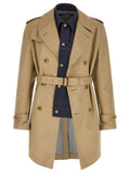 Junya Watanabe Denim Insert Trench Coat — Camel