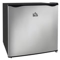 1.1 Cubic Feet Mini Freezer with Reversible Door, Removable Shelf, Adjustable Temperature, Silver