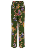 Etro Floral Print Trousers — Green