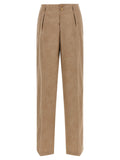 Etro Paisley Jacquard Trousers — Beige