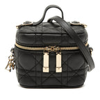 Micro Lambskin Cannage Lady Dior Vanity Case