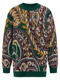 Etro Wool Jacquard Sweater — Green