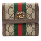 GG Supreme Web Ophidia French Flap Wallet