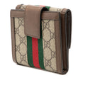 GG Supreme Web Ophidia French Flap Wallet