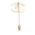 CC Gold Plated Faux Pearl Pin Brooch