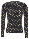 Marine Serre Moon-Printed Jersey T-Shirt — Black