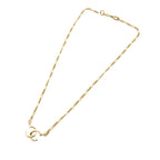 CC Gold Plated Pendant Necklace