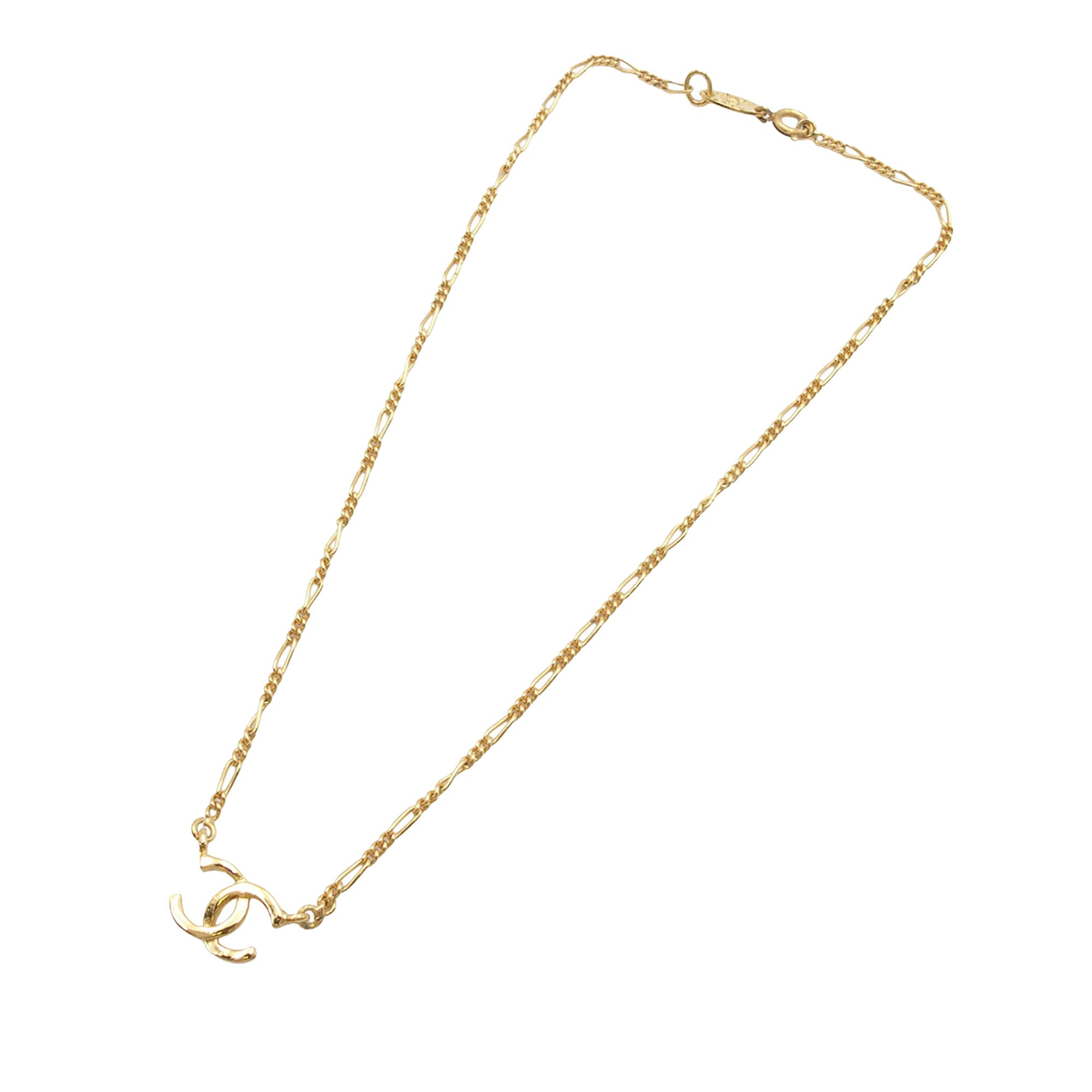 CC Gold Plated Pendant Necklace