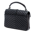 Medium Chevron Sheepskin  Monogram Monochrome College Bag