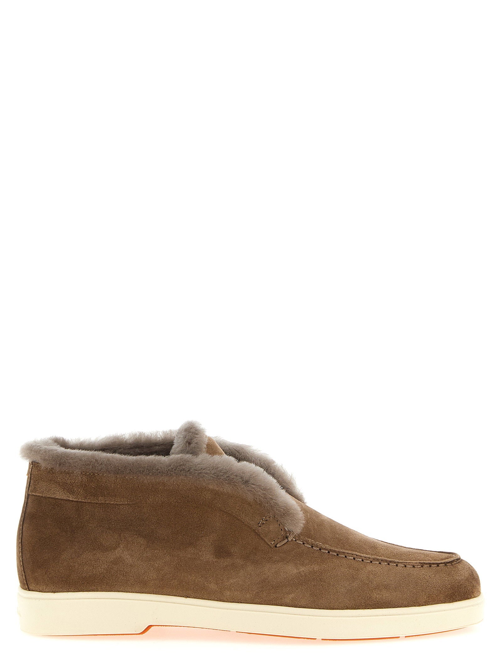 Santoni Fortune Ankle Boot — Taupe