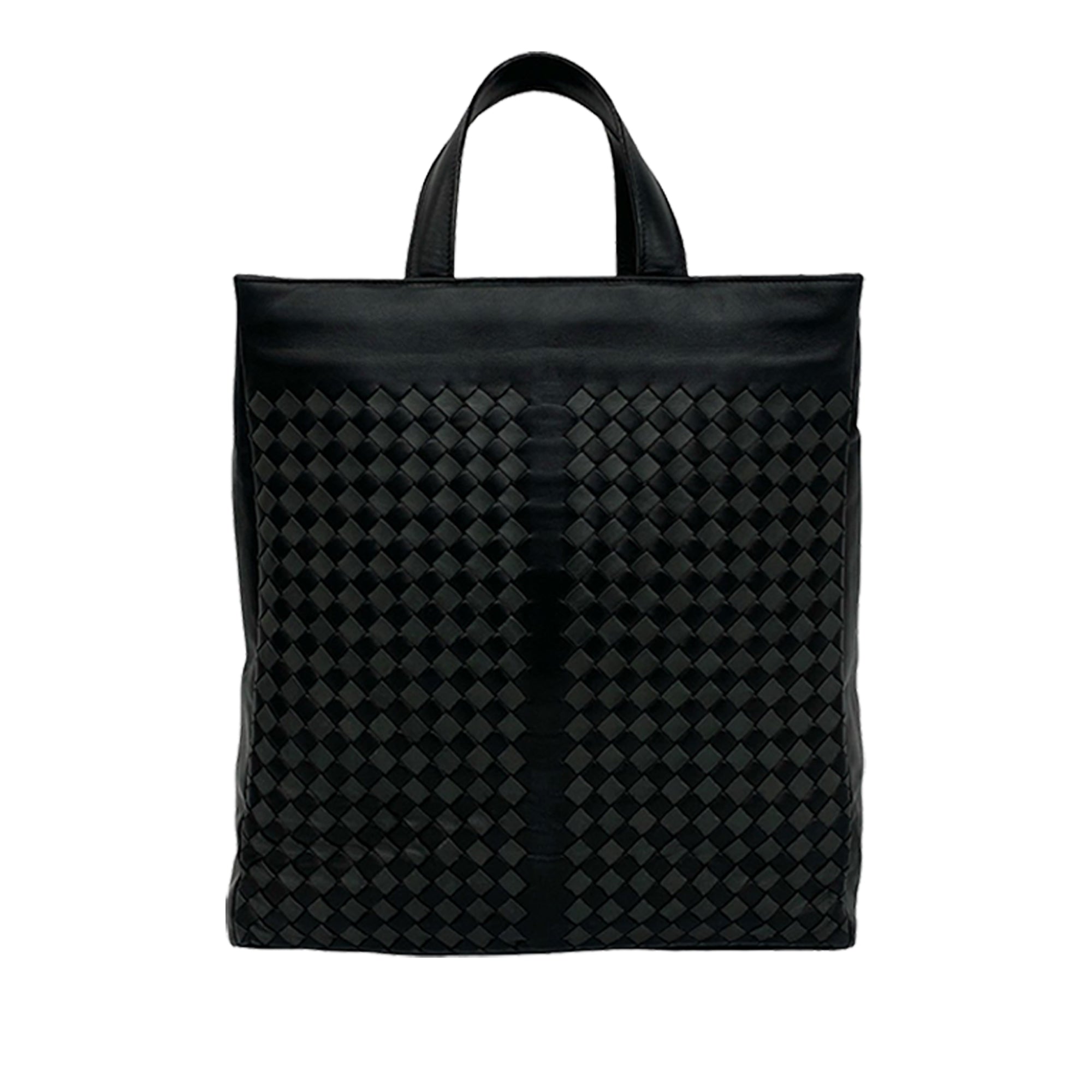 Bicolor Nappa Intrecciato Tote