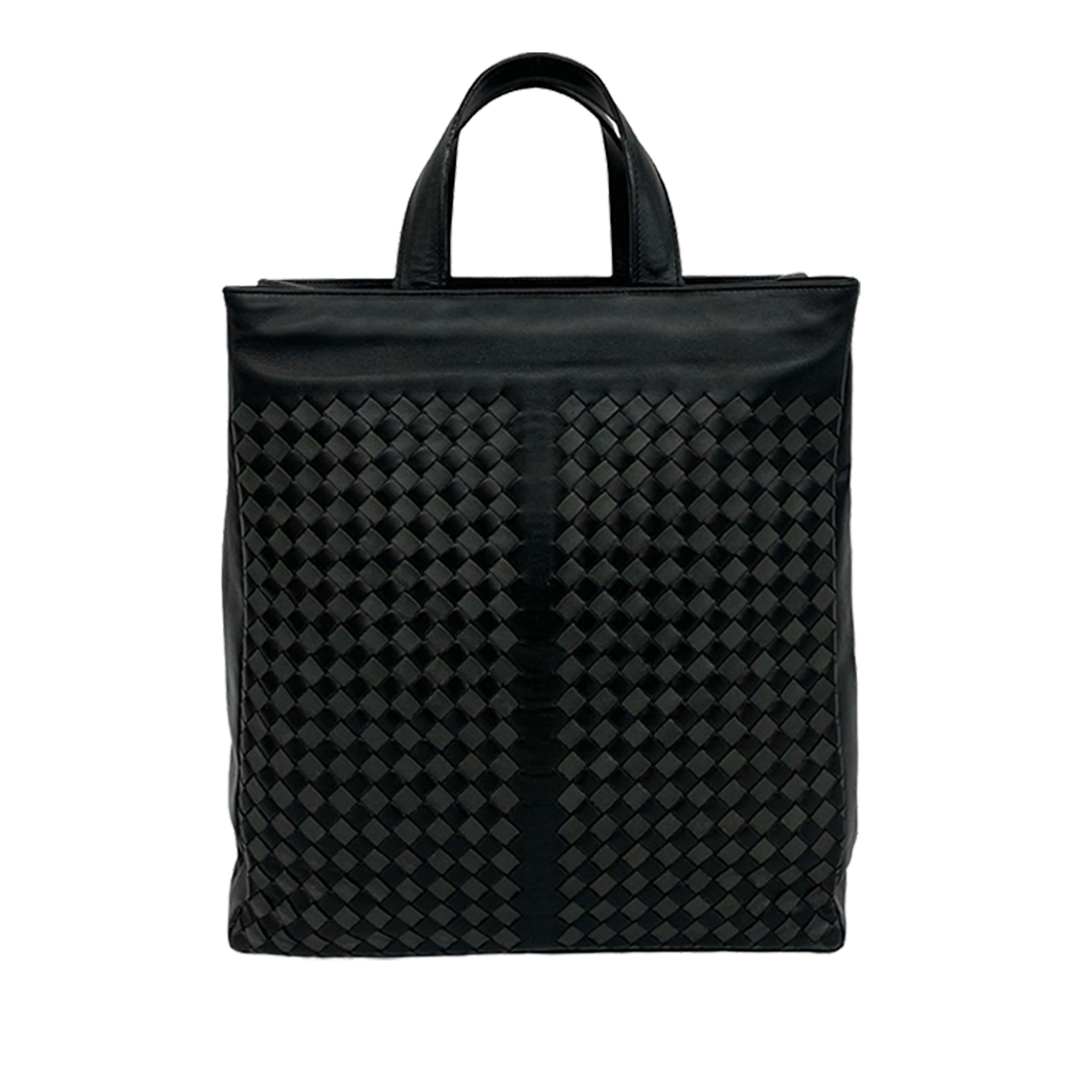 Bicolor Nappa Intrecciato Tote