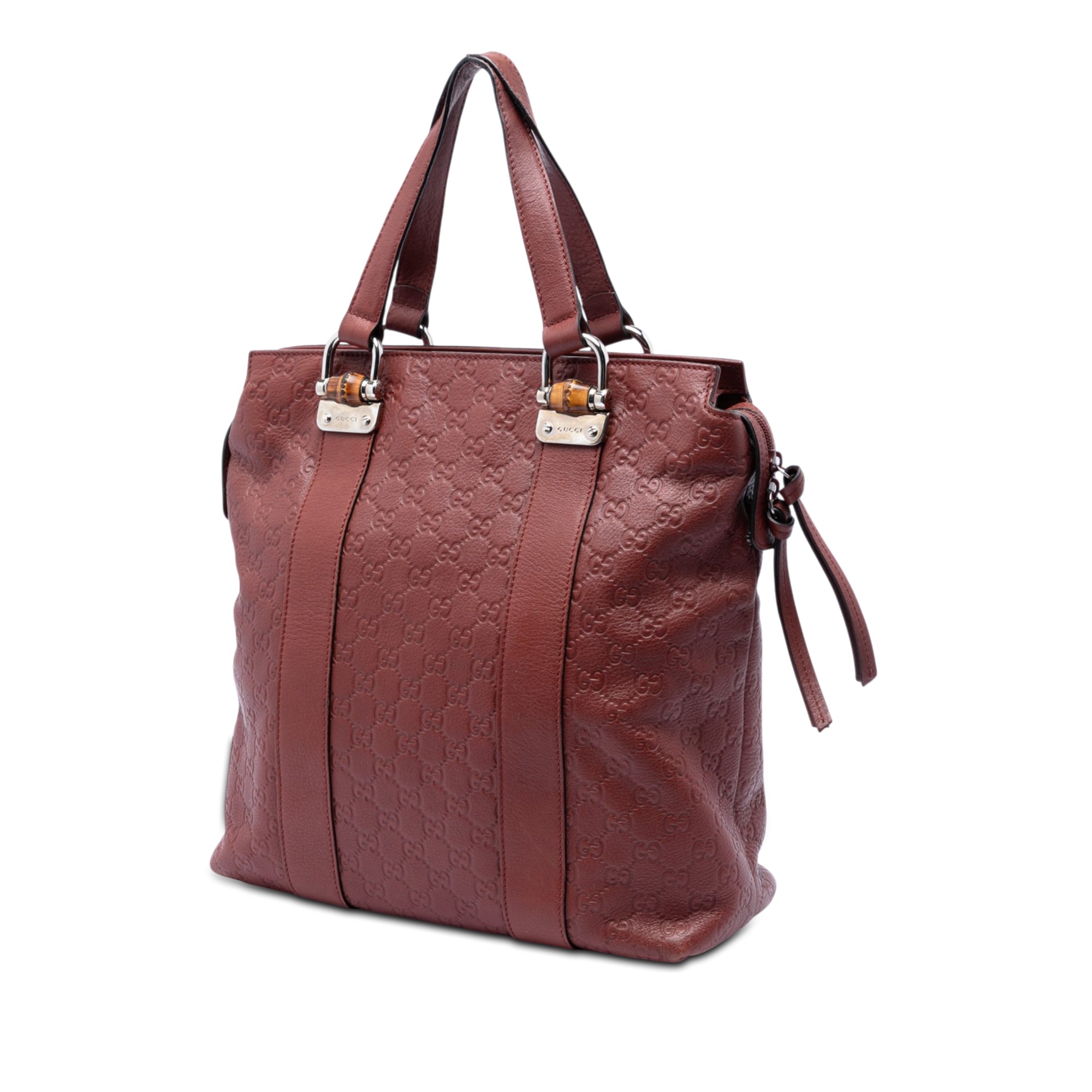 Guccissima Tender Bamboo Bar Tote