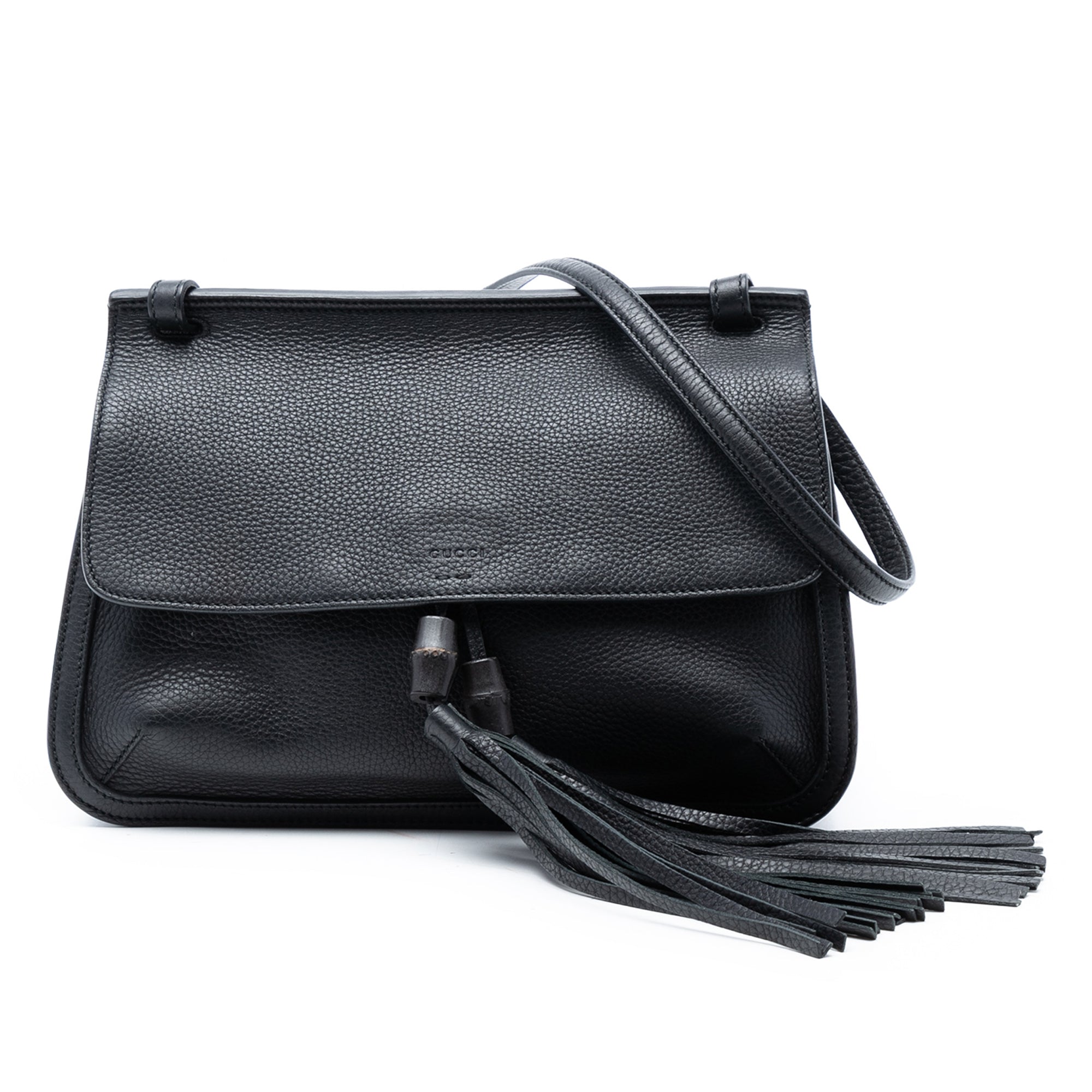Medium Leather Bamboo Daily Crossbody