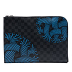 Christopher Nemeth Damier Graphite Pochette Jour GM