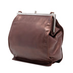 Metallic Nappa Frame Crossbody