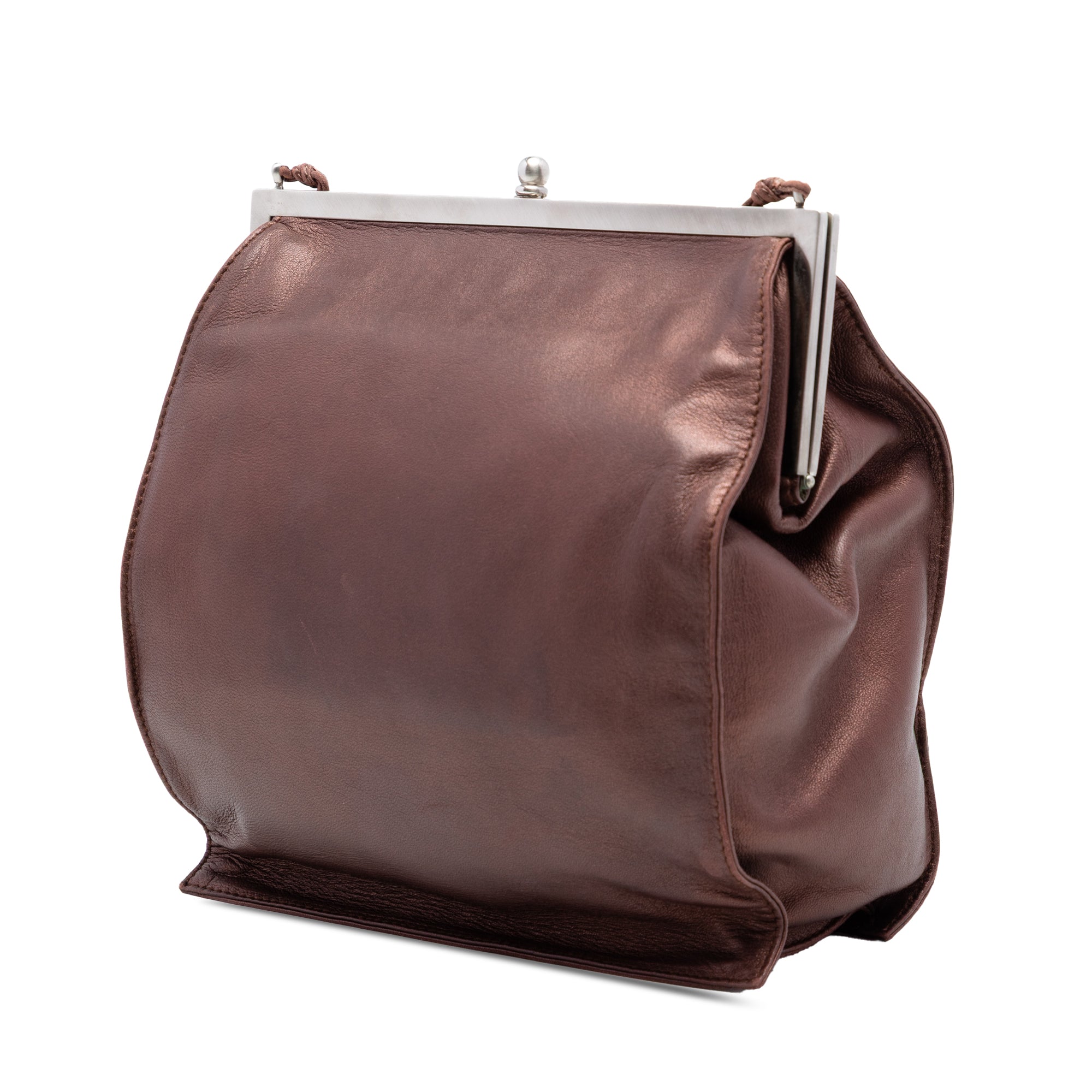 Metallic Nappa Frame Crossbody