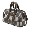 PVC and Monogram Chess Keepall Bandouliere 25