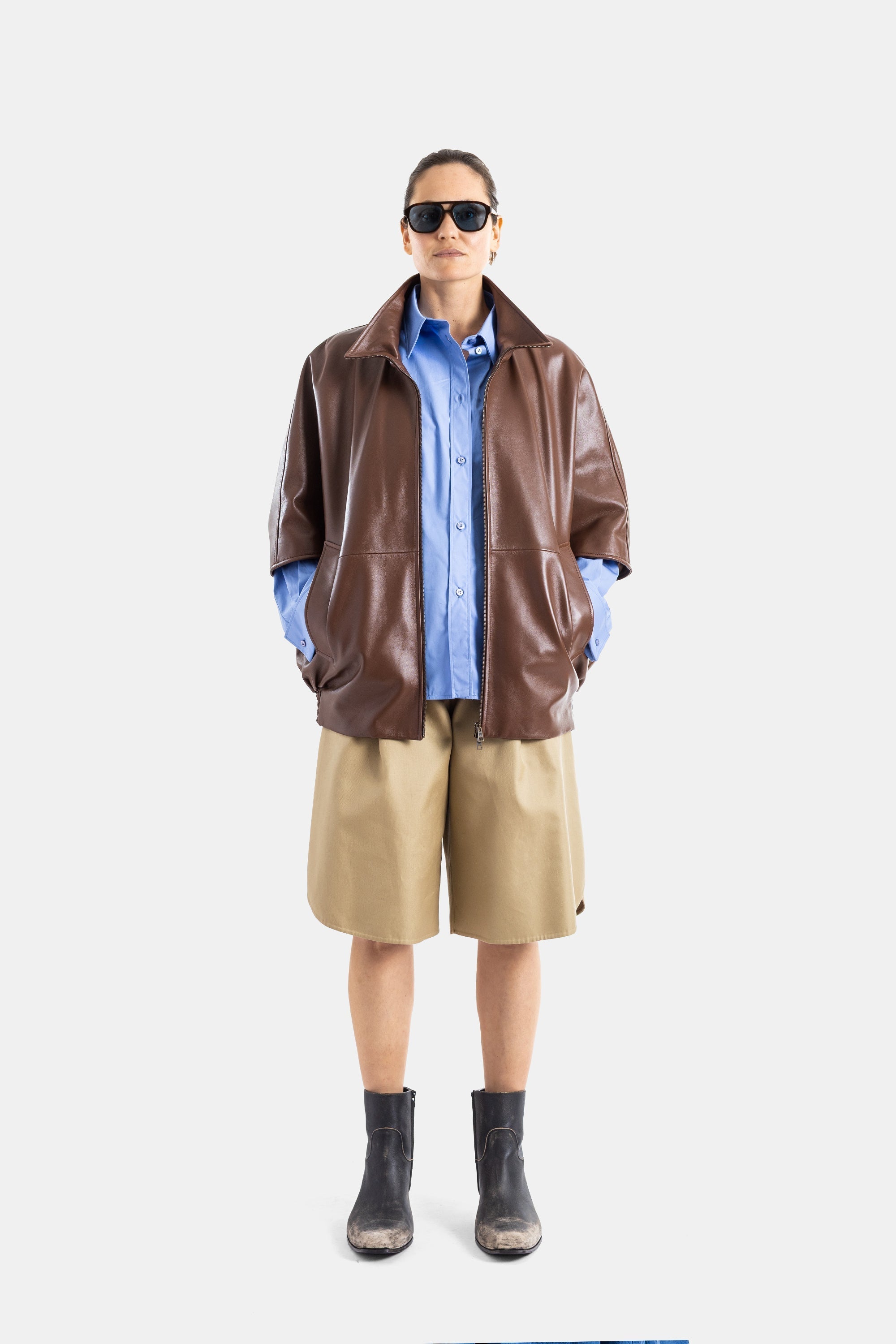 Balenciaga Cocoon Jacket — Brown