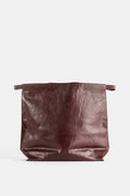 Bea Mombaers Patinated Leather Shoulder Bag — Brown