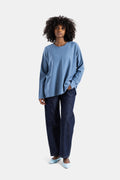 Casey Casey Overdyed Cotton Jersey T-Shirt — Blue