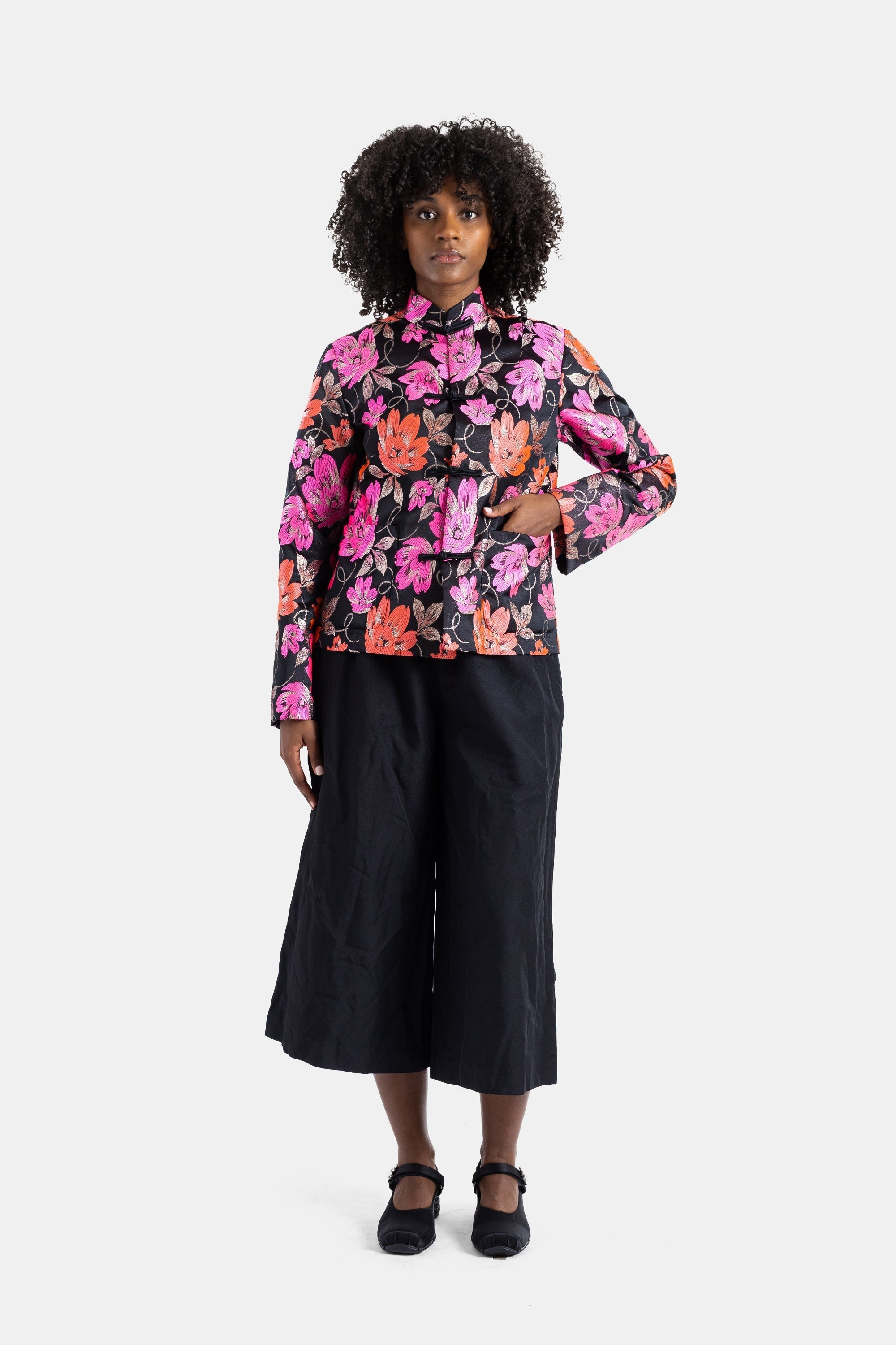 Comme des Garçons Wide-Leg Black Culottes — Black