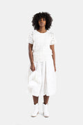 Comme des Garçons Crochet Knit Blouse — White