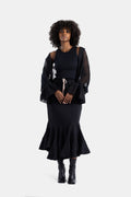 Junya Watanabe Openwork Lace Patchwork Cardigan — Black