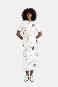 Erdem Floral Satin Dress — White