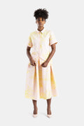 Erdem Chartreuse Floral Pleated Midi Skirt — Pink