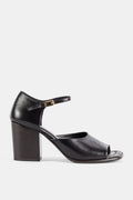 Lemaire Block Heel Sandal — Black