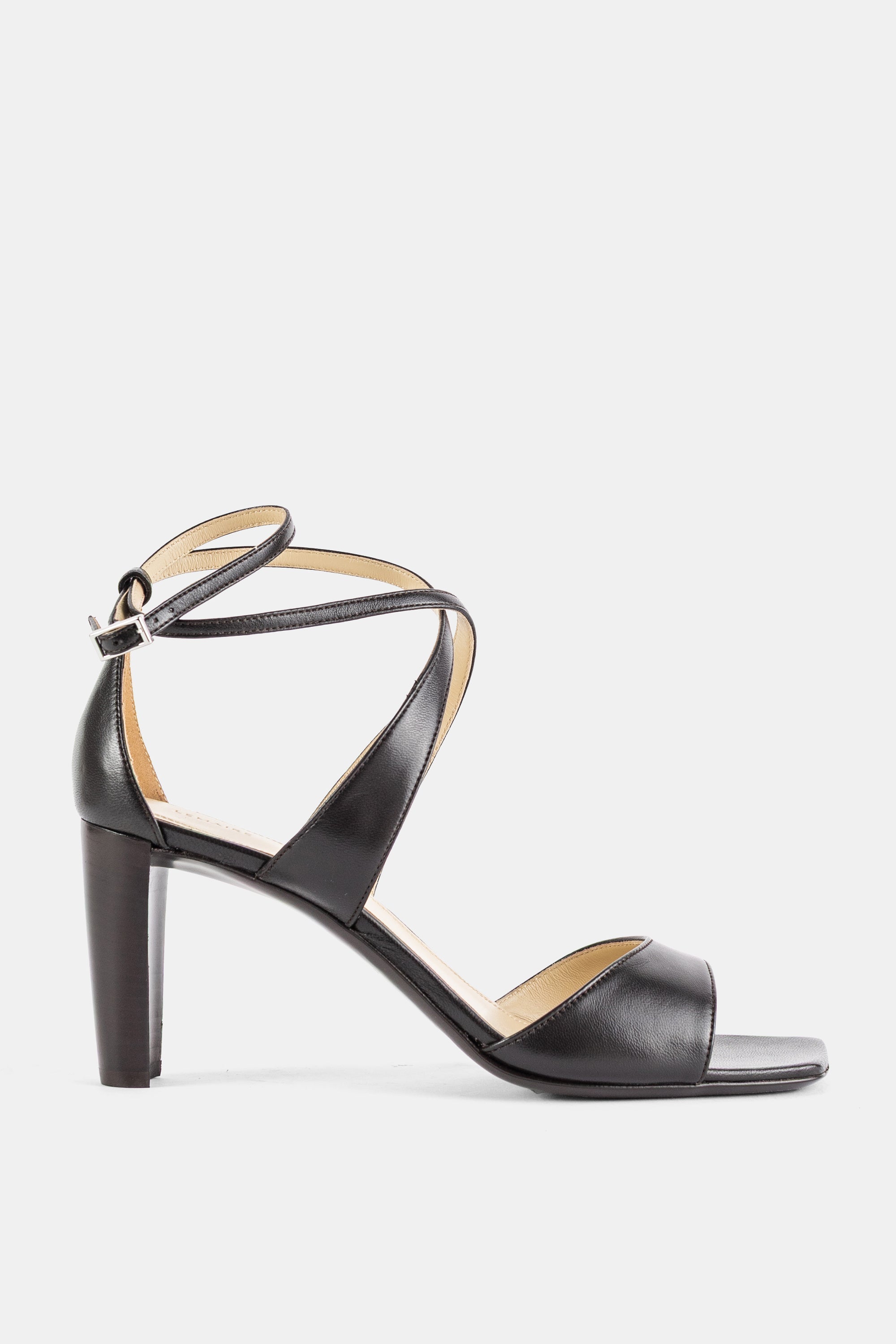 Lemaire Cross Heel Sandal — Brown