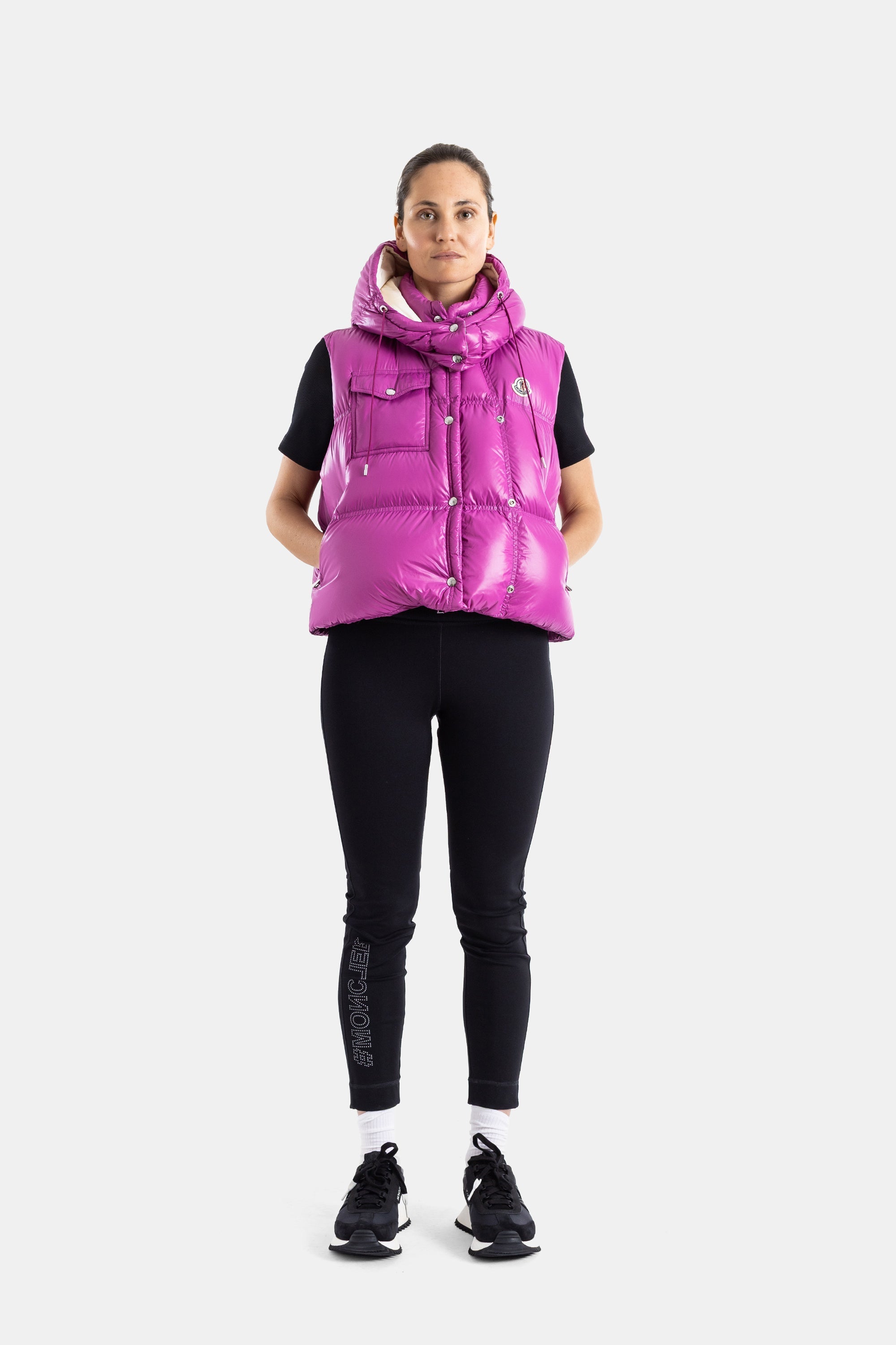 Moncler Pario Vest — Pink