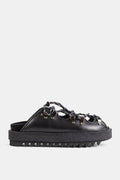 Sacai Treck Slides Mule Sandal — Black