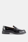 Tod's Polished Leather Penny Loafer — Black