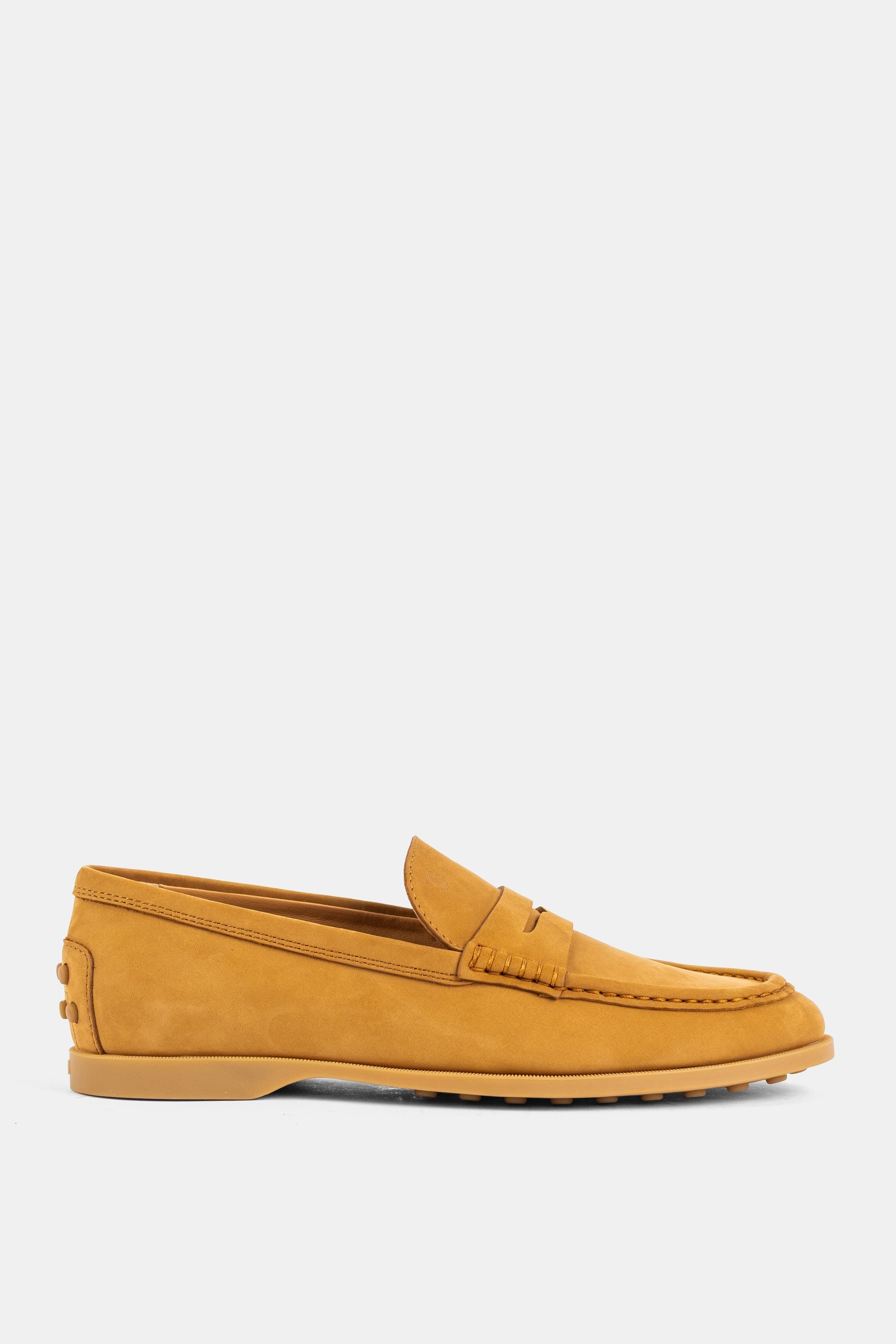 Tod's Nubuck Penny Loafer Loafer — Camel