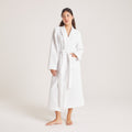 Lounge Underwear Waffle Dressing Gown - White